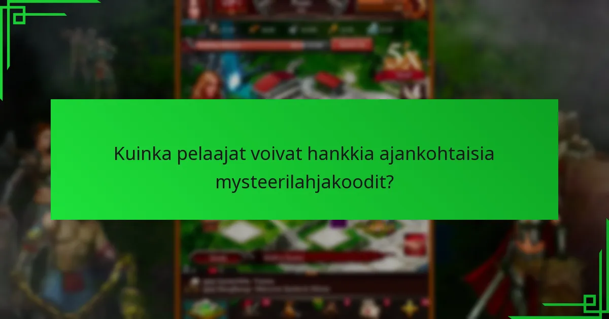 Kuinka lunastaa mysteerilahjakoodit Game of War: Fire Age -pelissä?