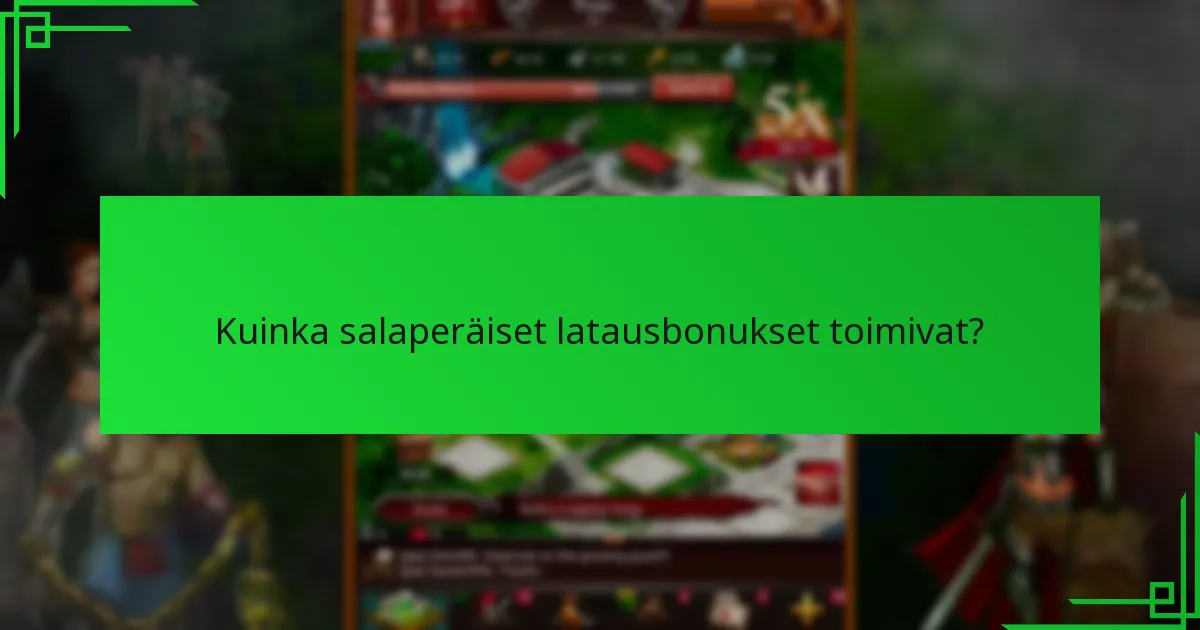 Kuinka salaperäiset latausbonukset toimivat?