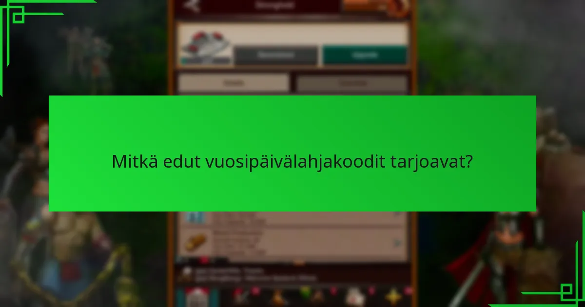 Kuinka nykyiset vuosipäivälahjakoodit vertautuvat aiempiin koodeihin?